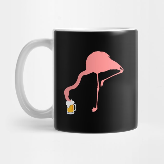 'Flamingo Loves Beer' Amazing Bird Lover Gift by ourwackyhome